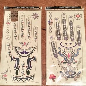 Body Art ages 3 and up Set of temporary tattoos
